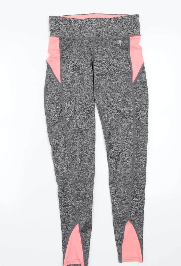 tone time Womens Grey Jegging Leggings Size 8 L26 in