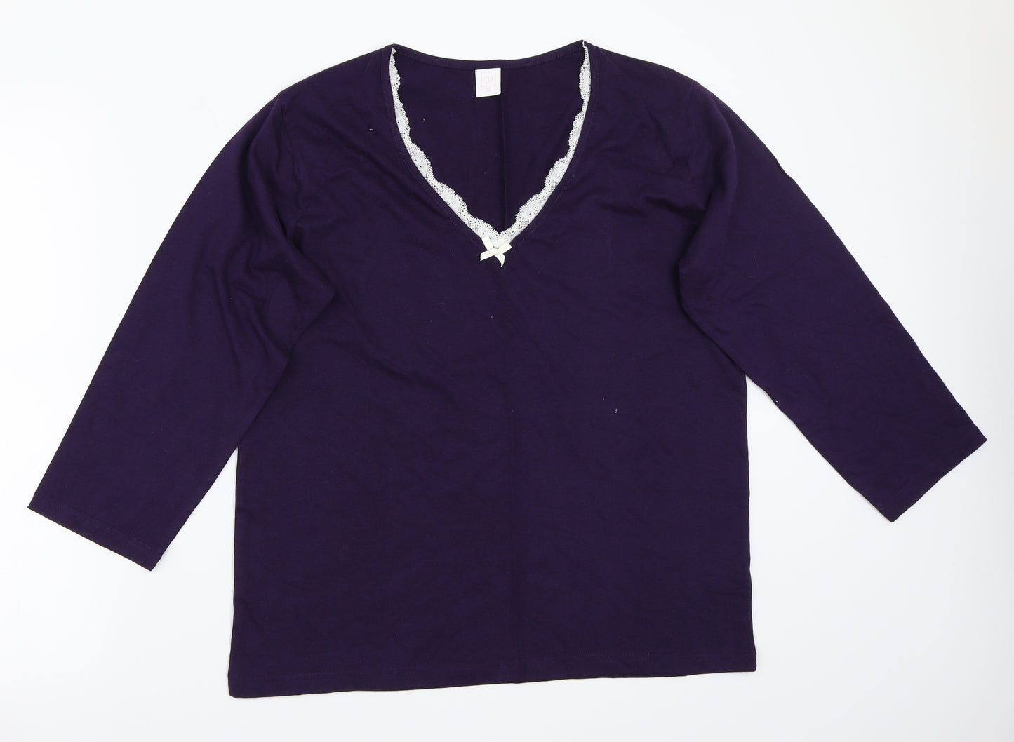 TU Womens Purple   Basic T-Shirt Size 16