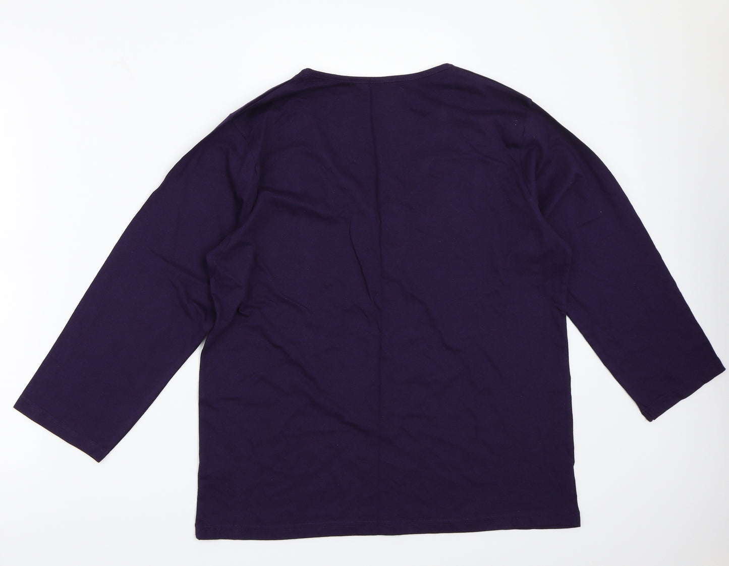 TU Womens Purple   Basic T-Shirt Size 16