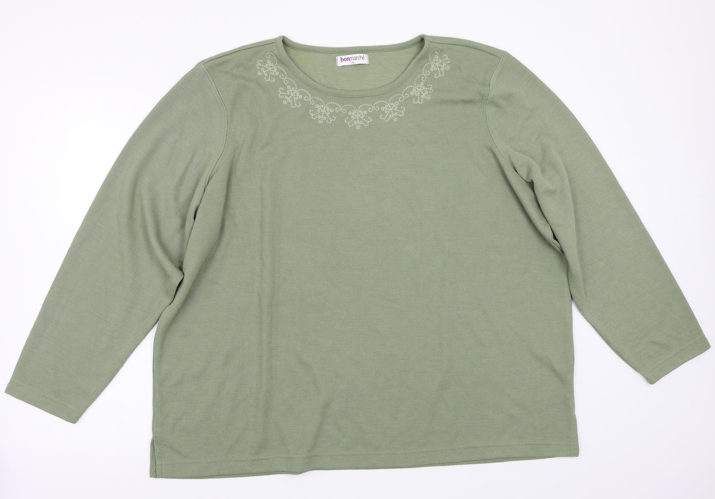 Bonmarché Womens Green   Pullover Jumper Size XL