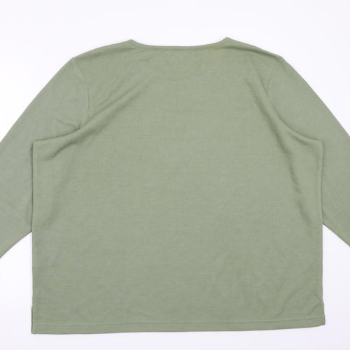 Bonmarché Womens Green   Pullover Jumper Size XL