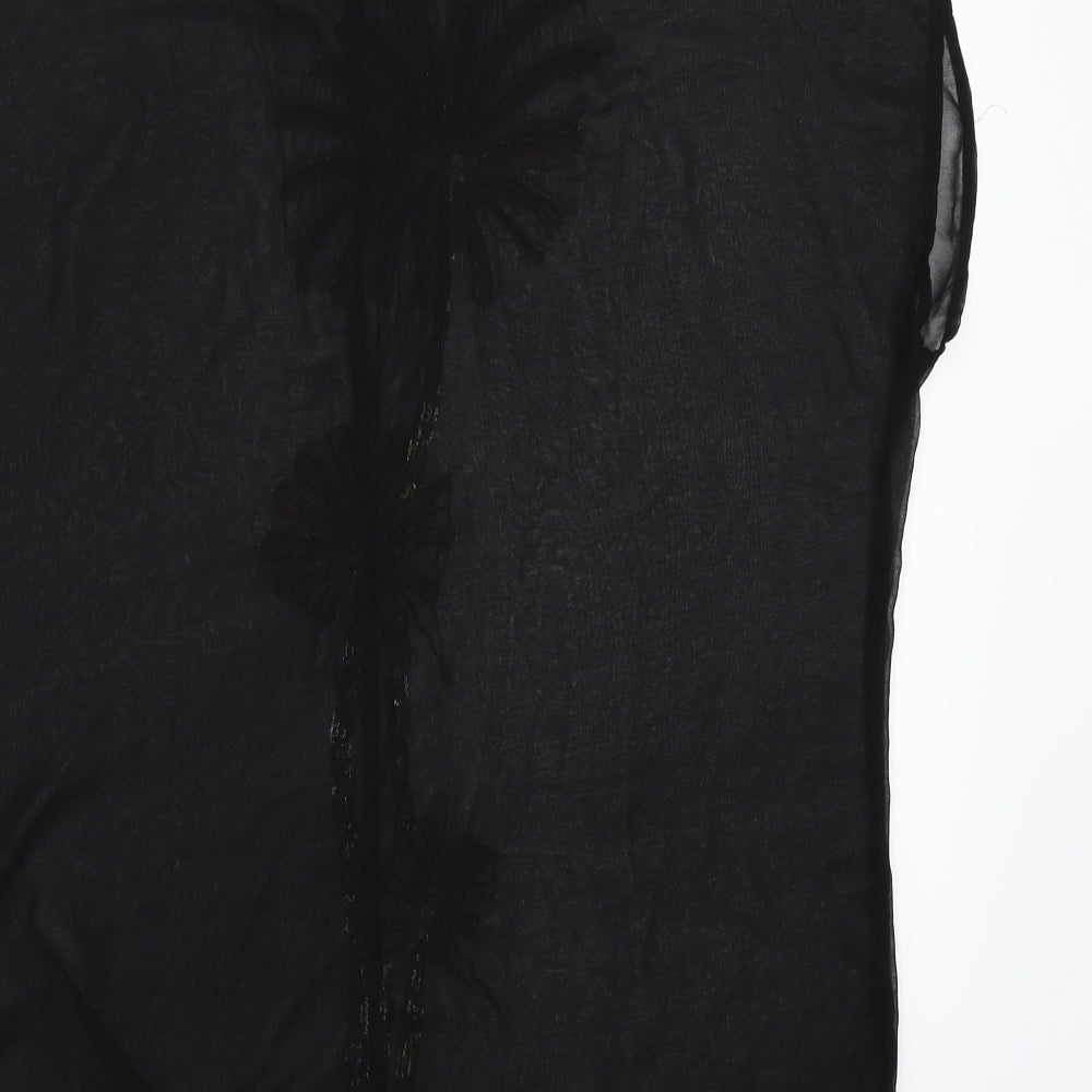 little mistress Womens Black   Basic T-Shirt Size 10