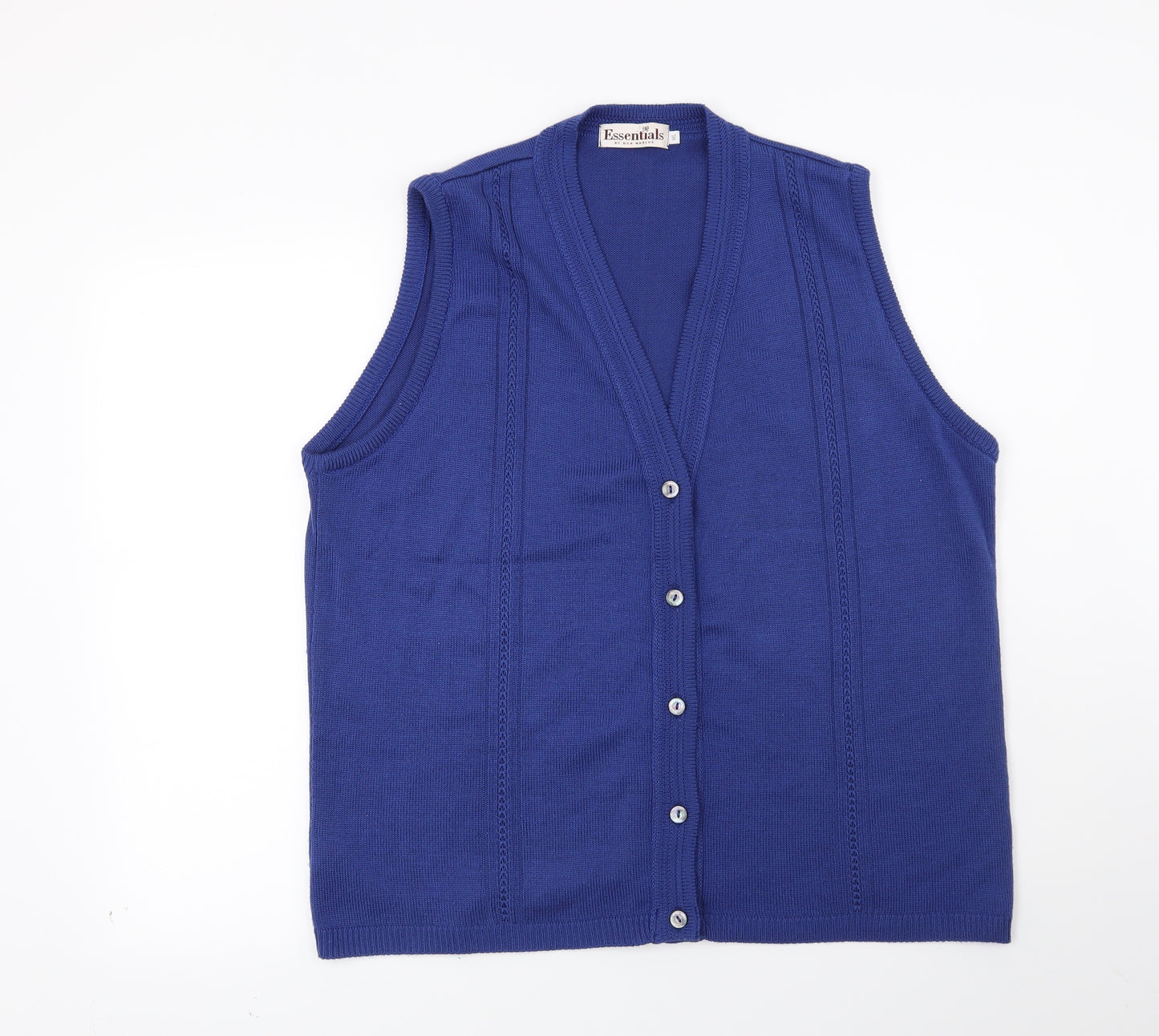 Essentials Womens Blue   Cardigan Jumper Size M