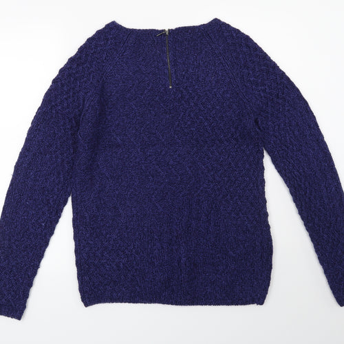 Ellen Reyes Womens Blue   Pullover Jumper Size M