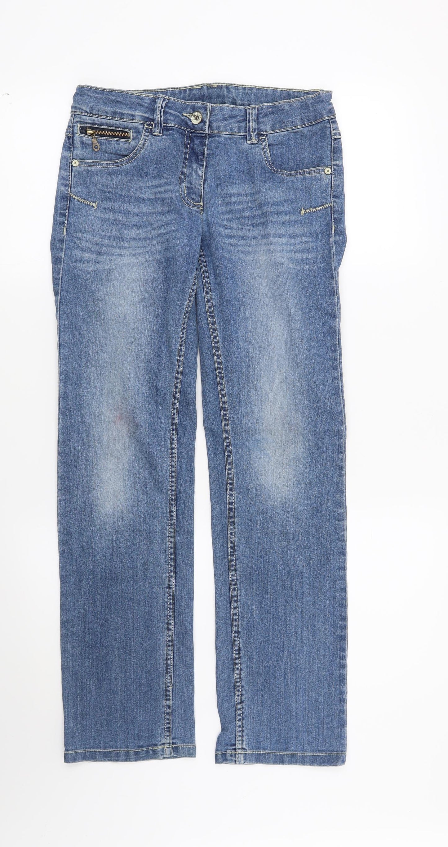 Preworn Boys Blue   Straight Jeans Size 12 Years