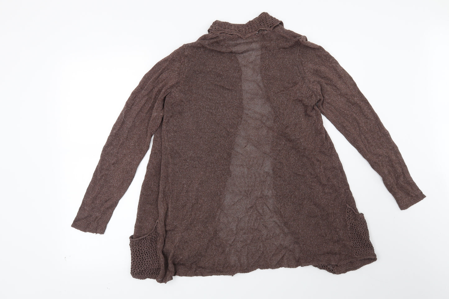 Marks and Spencer Womens Brown   Cardigan Jumper Size 12