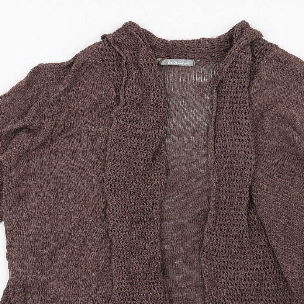 Marks and Spencer Womens Brown   Cardigan Jumper Size 12