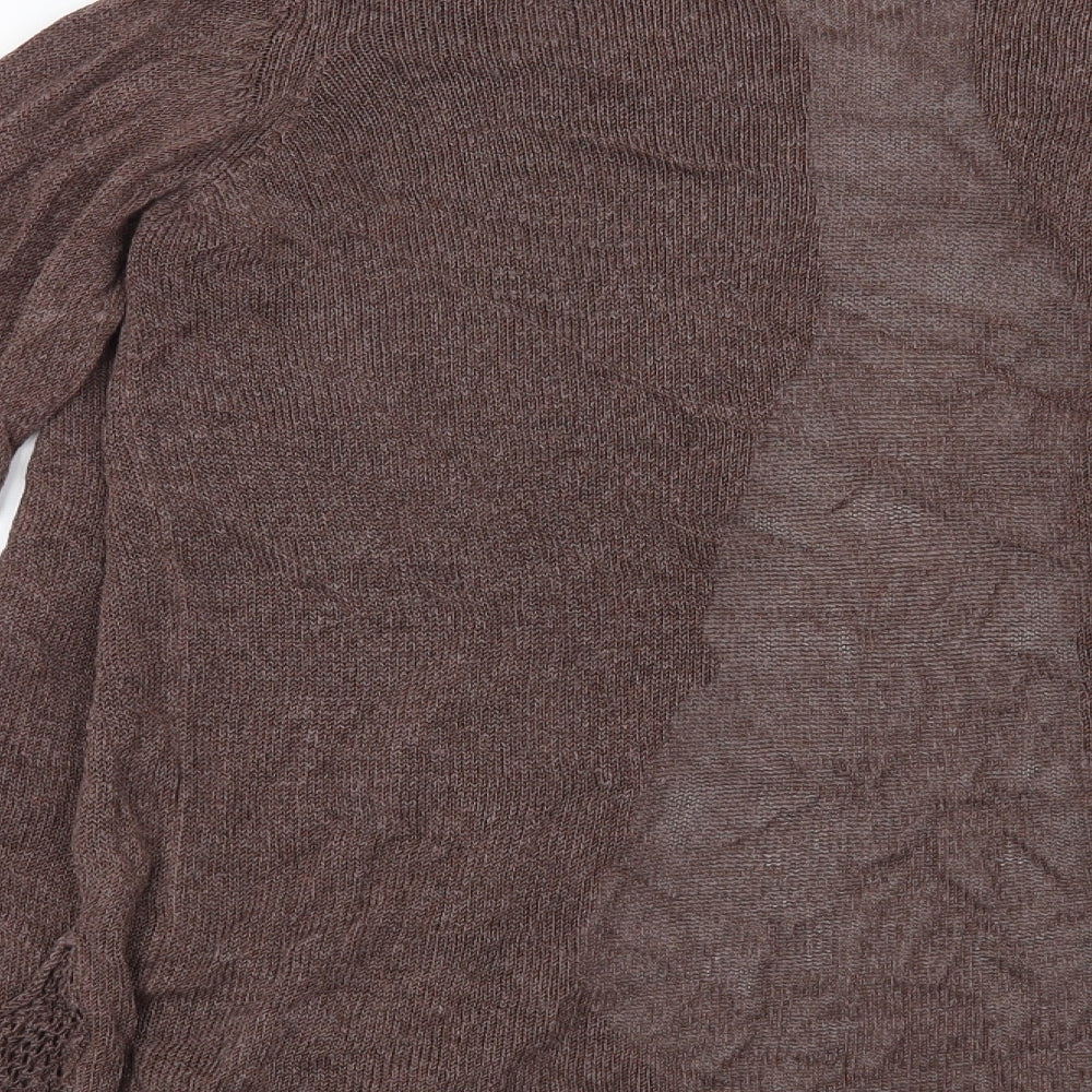 Marks and Spencer Womens Brown   Cardigan Jumper Size 12
