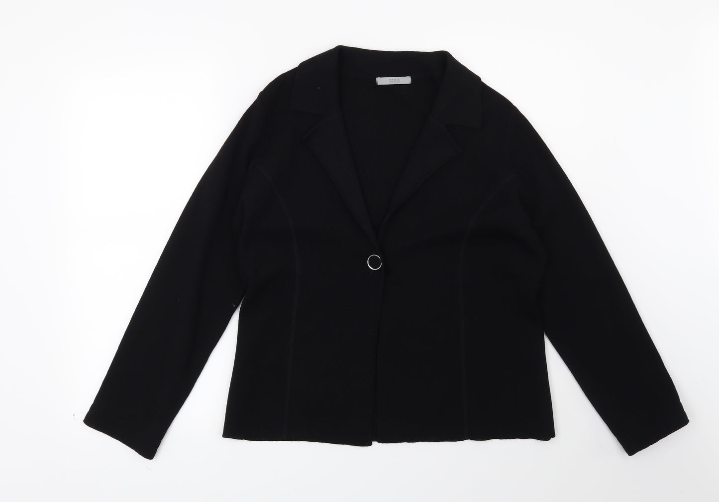 Marks and Spencer Womens Black   Cardigan Jumper Size 14