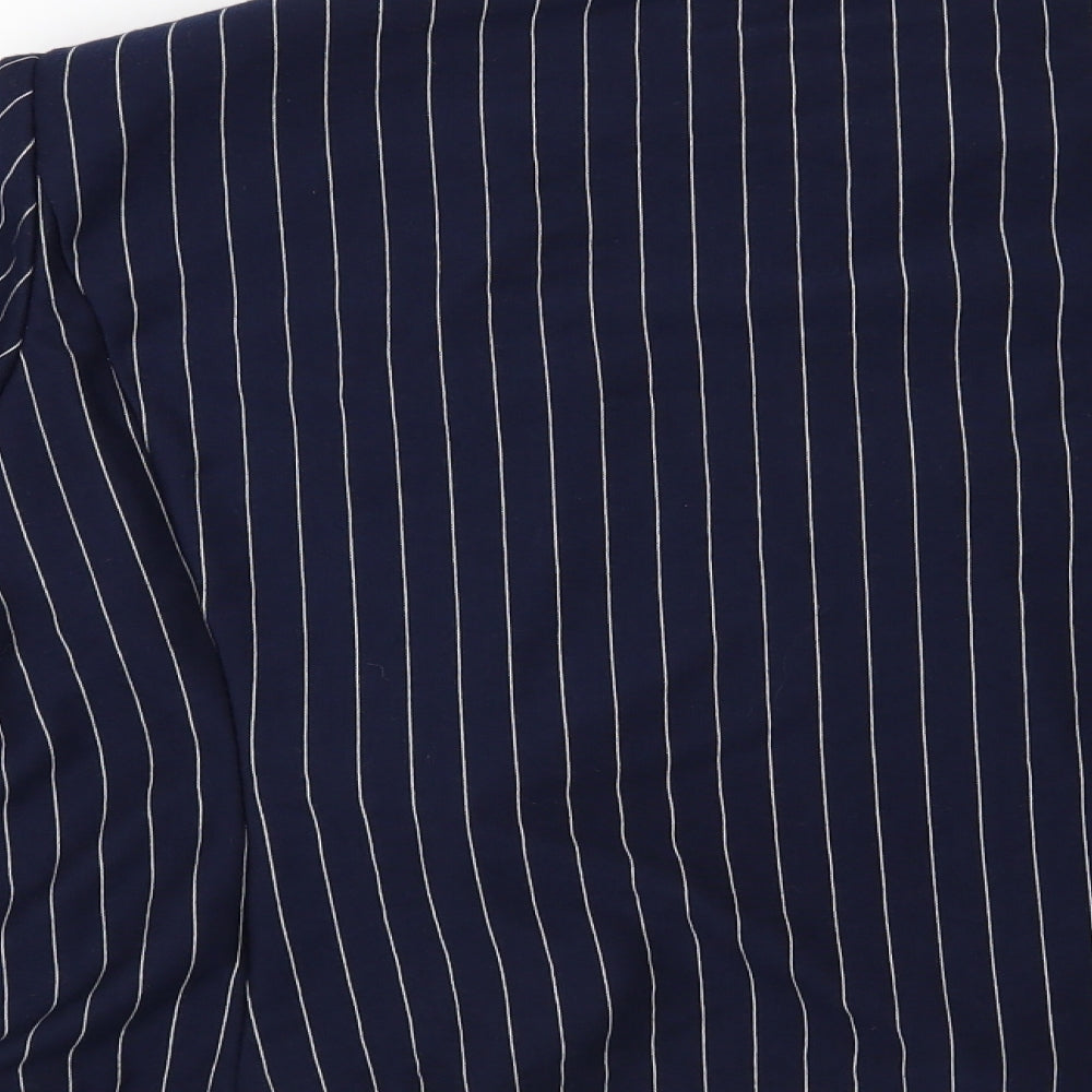 Marks and Spencer Womens Blue Striped  Jacket Blazer Size 22