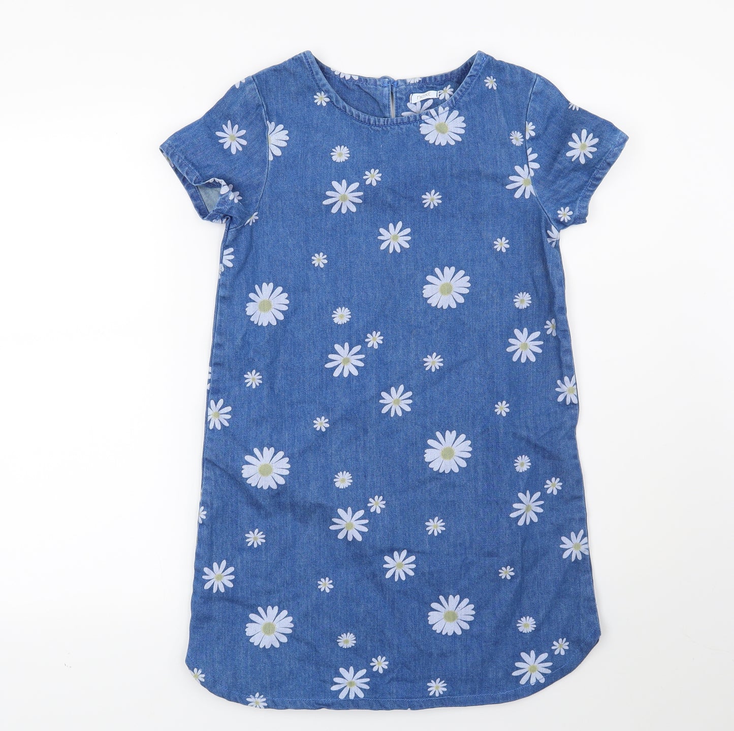 NEXT Girls Blue Floral  Shift  Size 10 Years