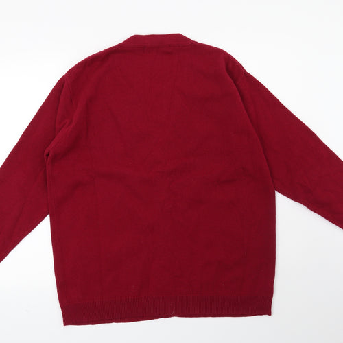 Woolovers Womens Red   Cardigan Jumper Size M