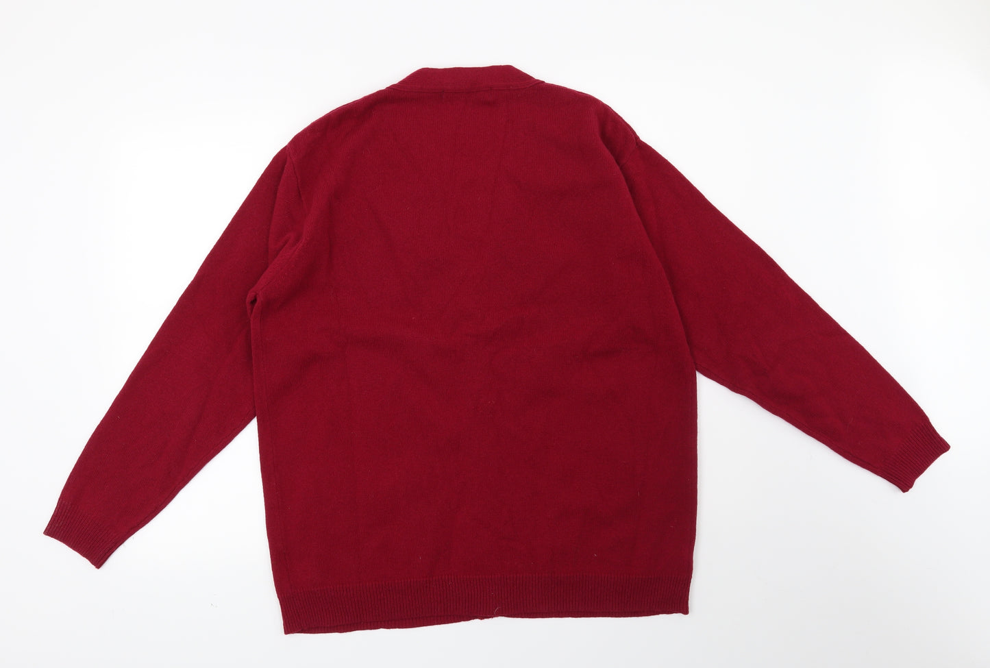 Woolovers Womens Red   Cardigan Jumper Size M