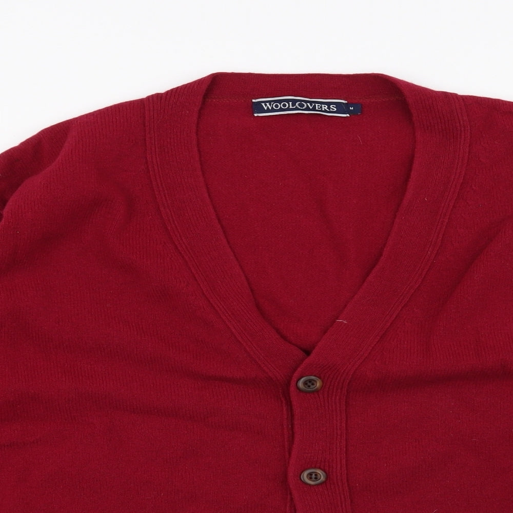Woolovers Womens Red   Cardigan Jumper Size M