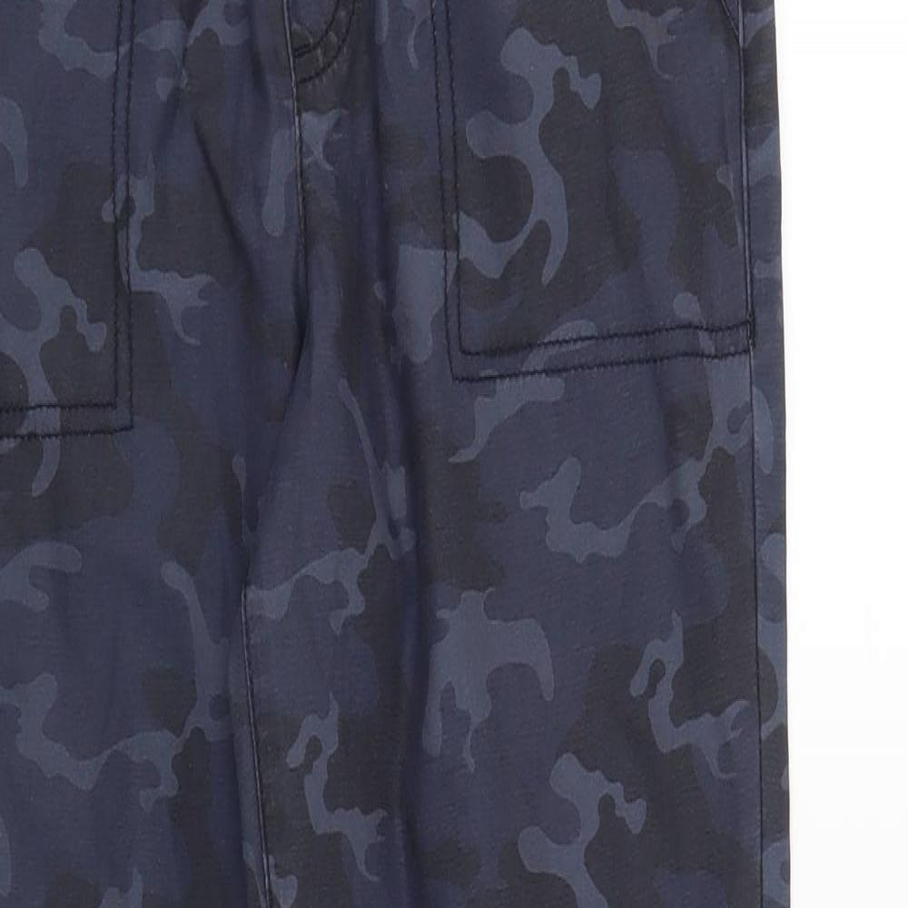 George Boys Blue Camouflage  Cargo Trousers Size 11-12 Years