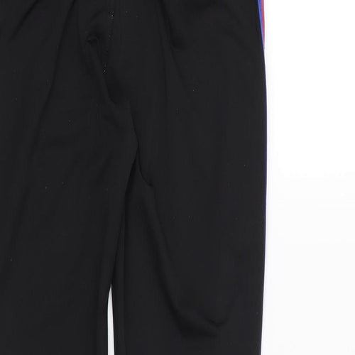 Workout Womens Black Striped  Capri Leggings Size 6 L26 in