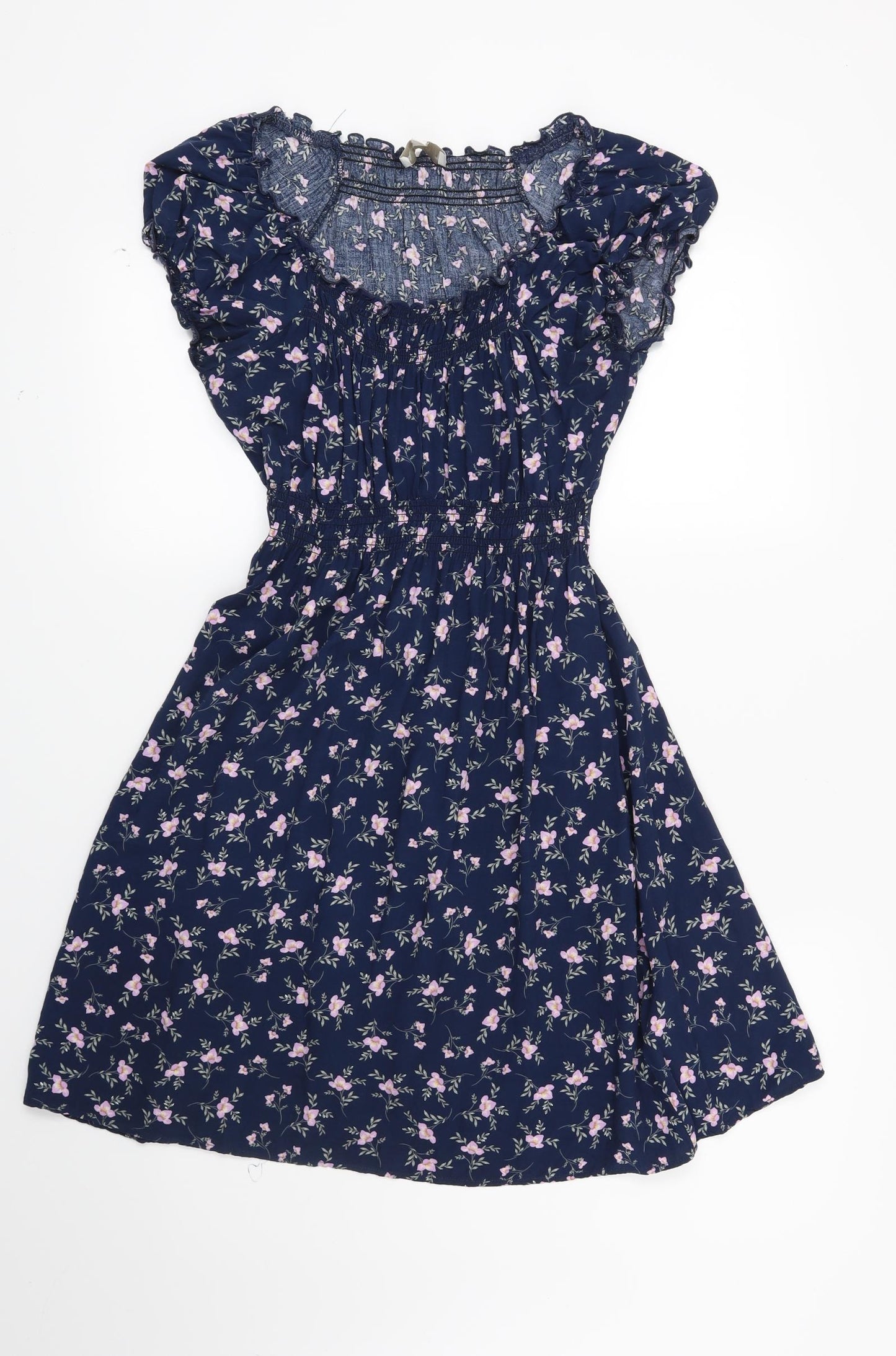 Apricot Womens Blue Floral  Fit & Flare  Size 14