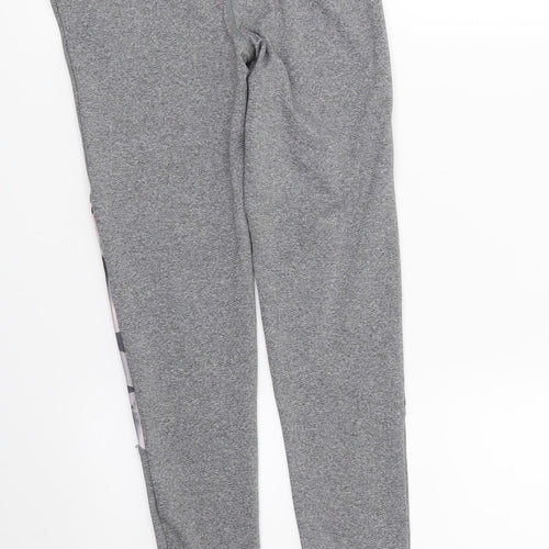 Active Girls Grey Geometric  Capri Trousers Size 9-10 Years