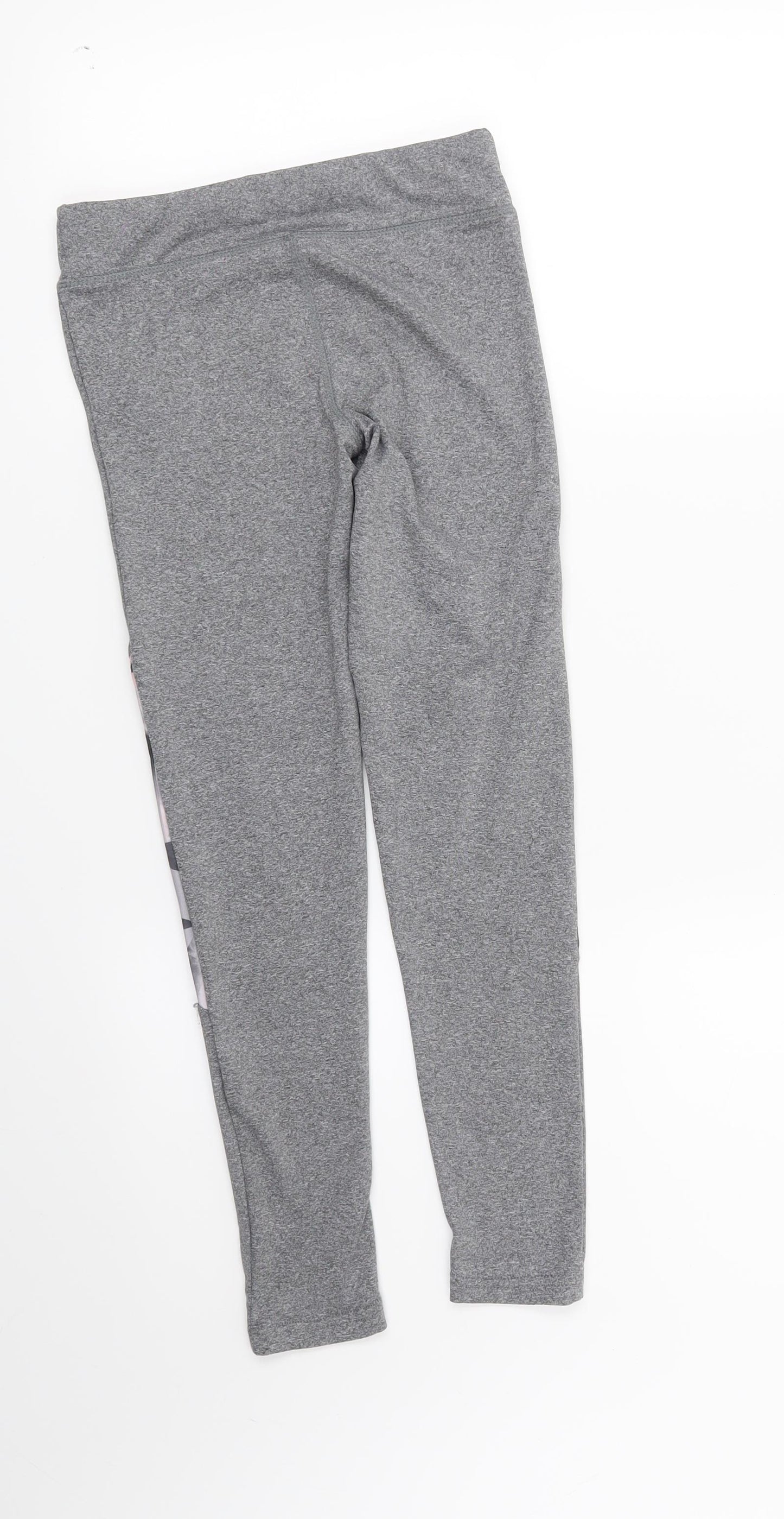 Active Girls Grey Geometric  Capri Trousers Size 9-10 Years