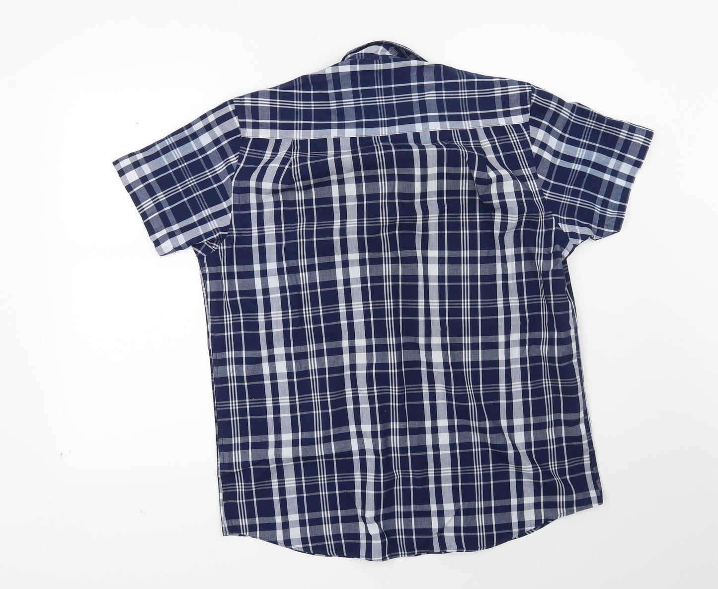 Cedar Wood State Mens Blue Check   Button-Up Size M