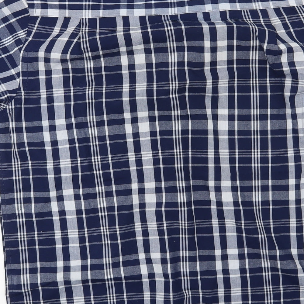 Cedar Wood State Mens Blue Check   Button-Up Size M
