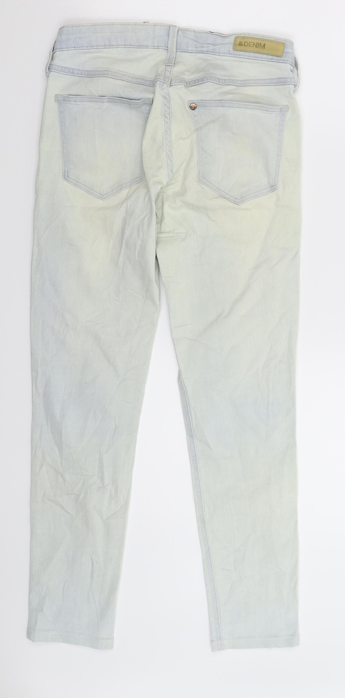 H&M Womens Blue  Denim Skinny Jeans Size 27 in L26 in