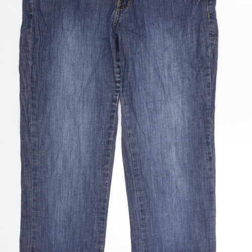 Number One Womens Blue  Denim Straight Jeans Size 30 in L27 in