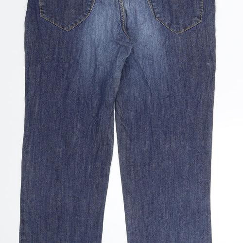 Number One Womens Blue  Denim Straight Jeans Size 30 in L27 in