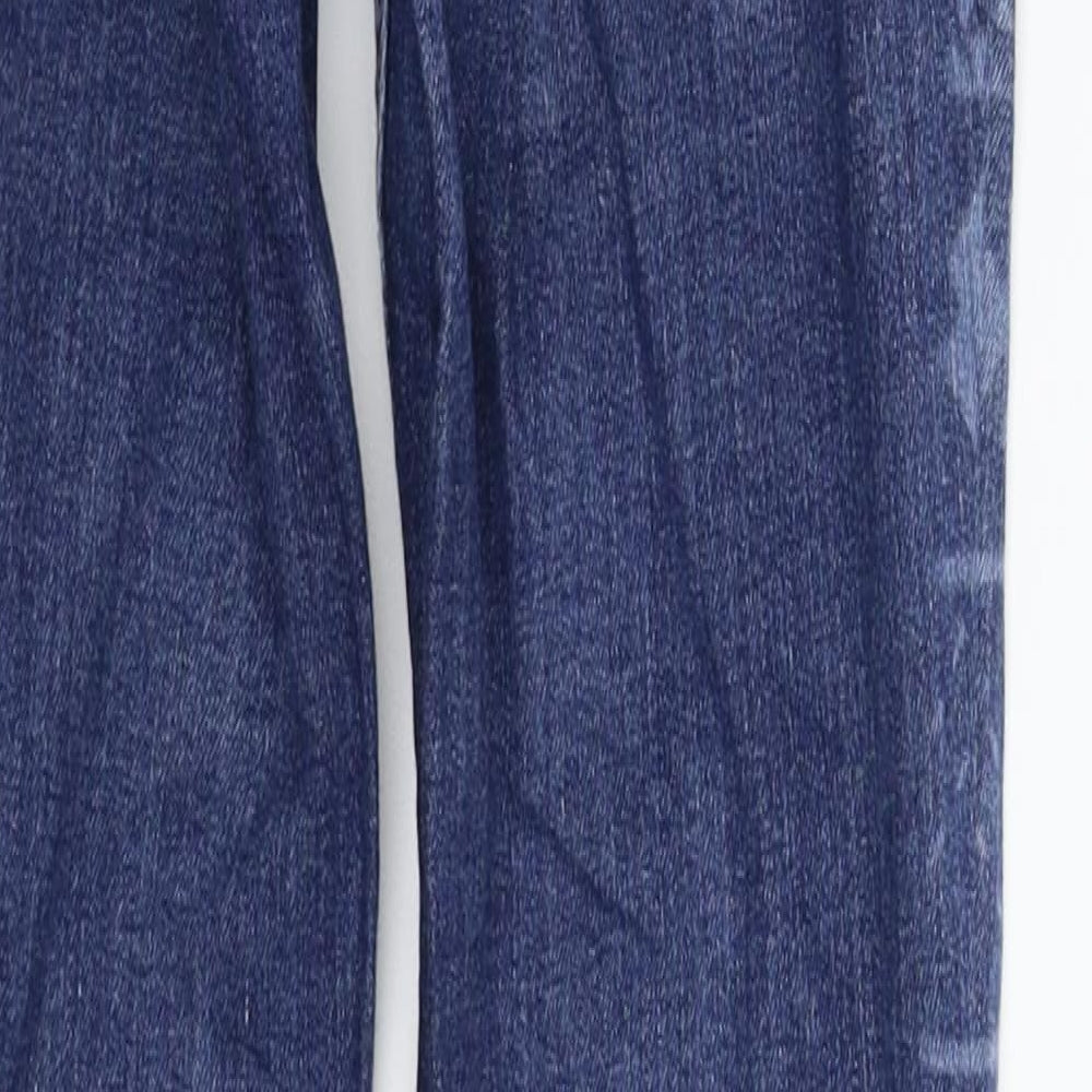 Fishbone Womens Blue Geometric Denim Skinny Jeans Size 28 in L31 in