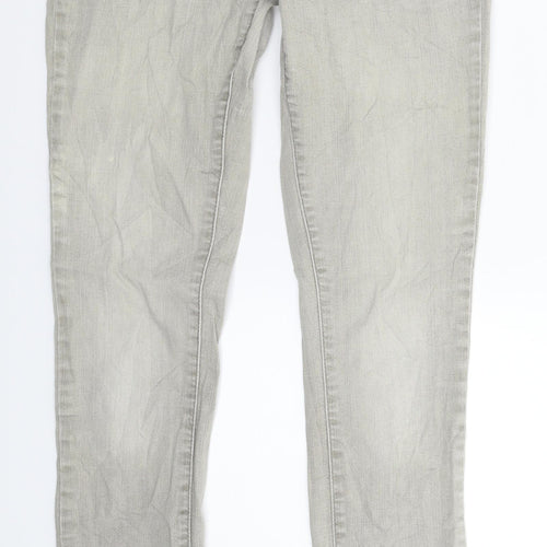 Pieces Womens Grey  Denim Jegging Jeans Size 32 in L30 in