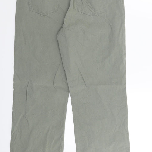 Biaggini Womens Green   Trousers  Size 12 L28 in