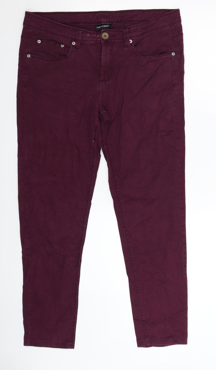 Kappahl Womens Purple  Denim Skinny Jeans Size 34 in L27 in