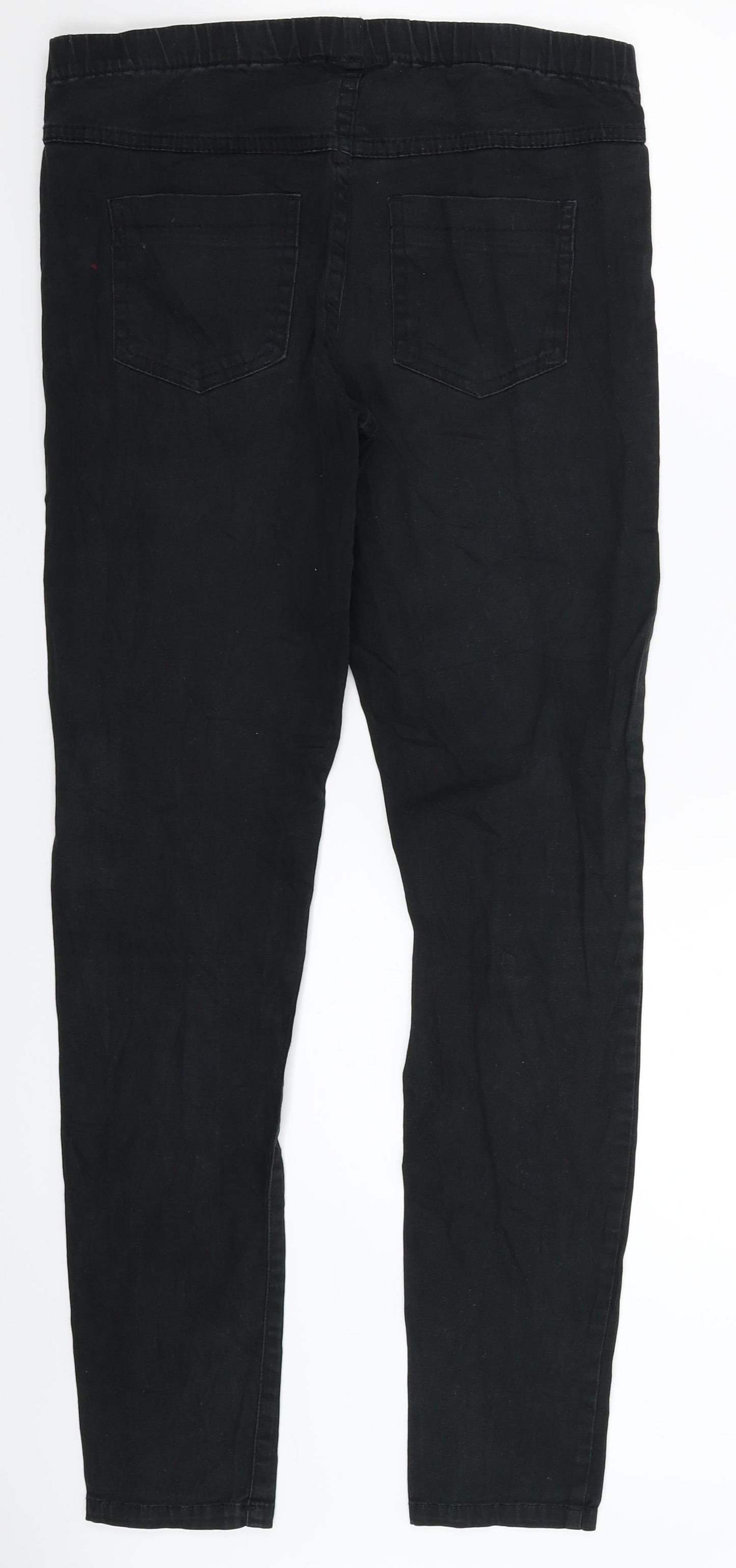Pieces Womens Black  Denim Jegging Jeans Size 32 in L31 in