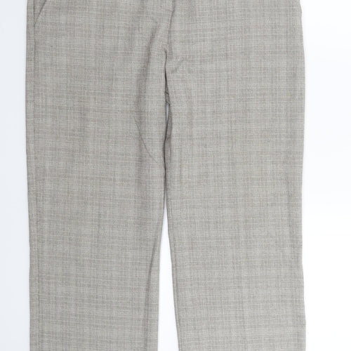 Matalan Womens Grey Check  Trousers  Size 14 L29 in