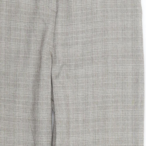 Matalan Womens Grey Check  Trousers  Size 14 L29 in