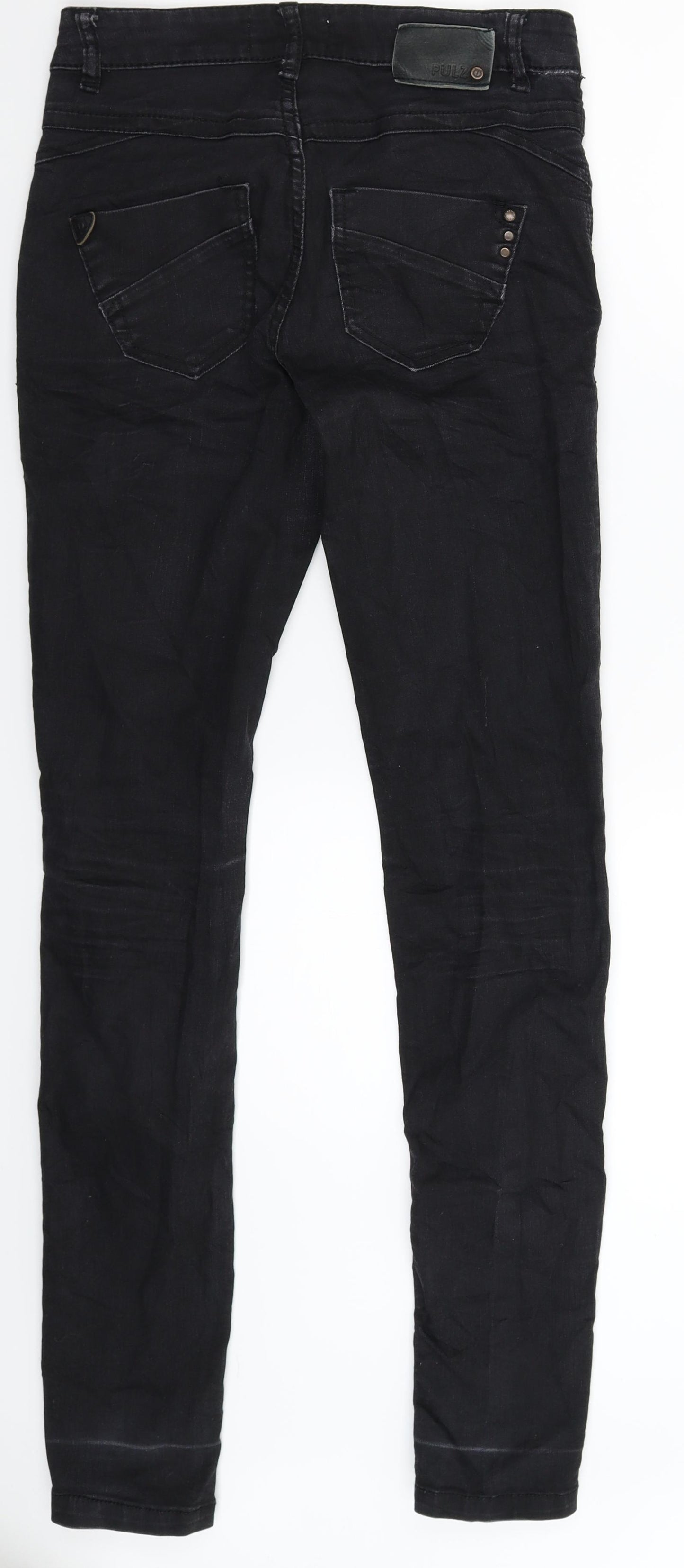 Pulz Womens Black  Denim Jegging Jeans Size 28 in L33 in