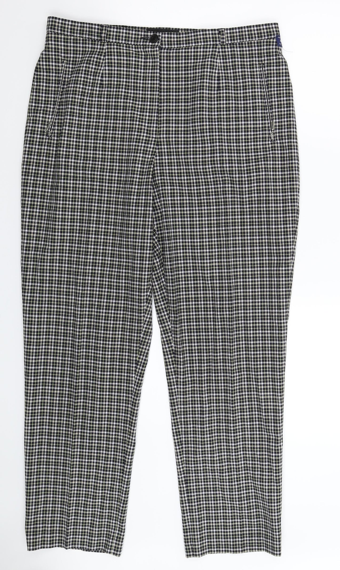 Robell Womens Multicoloured Check  Trousers  Size 18 L30 in