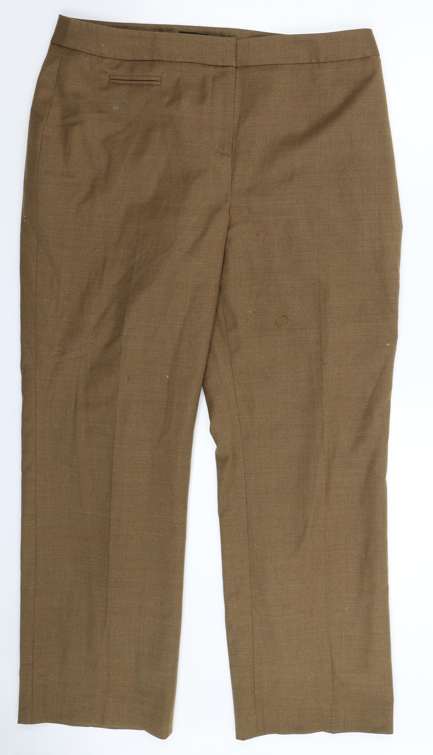 Jaeger Womens Brown   Trousers  Size 14 L30 in
