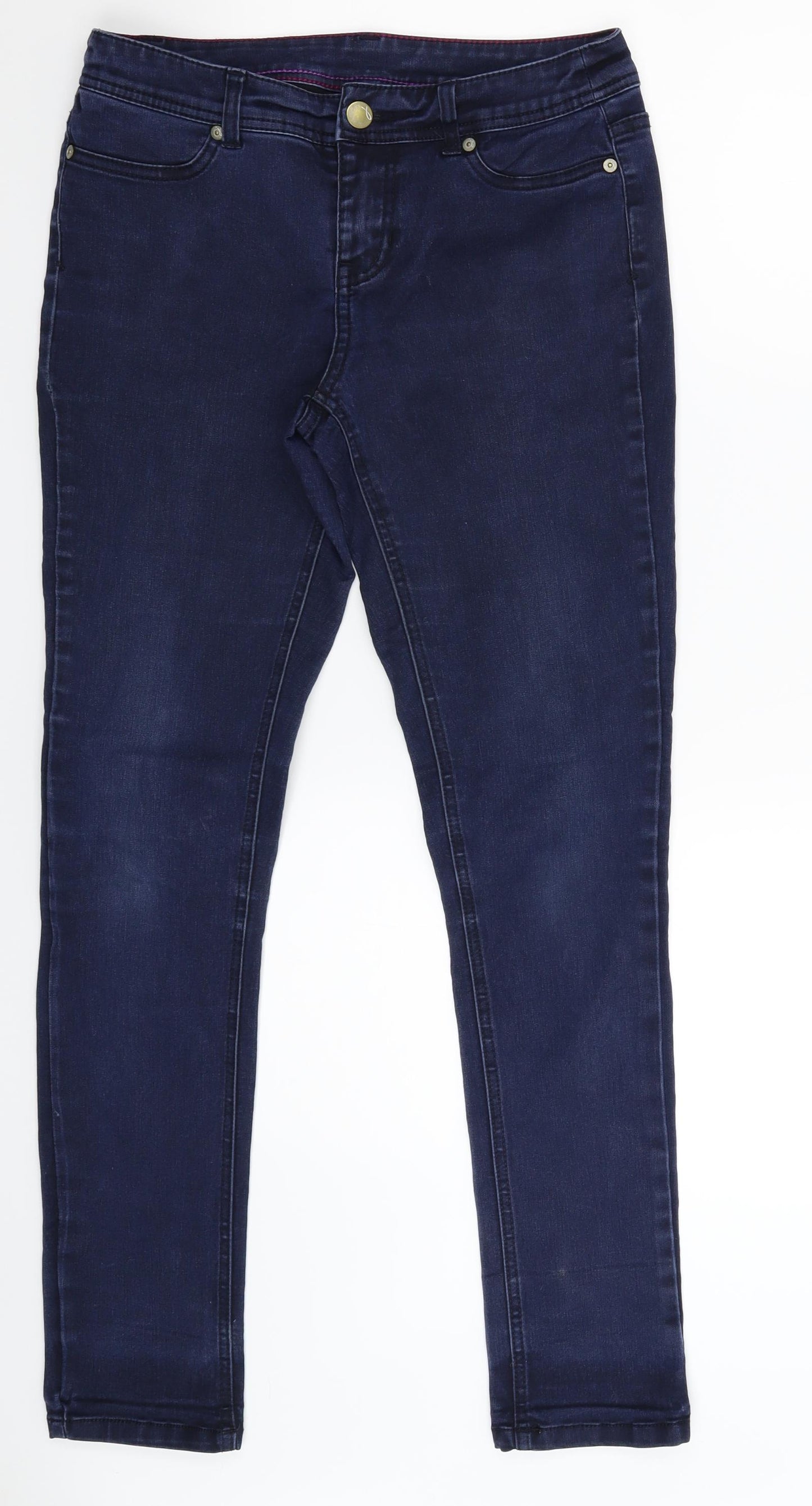 Joules Womens Blue  Denim Skinny Jeans Size 10 L29 in