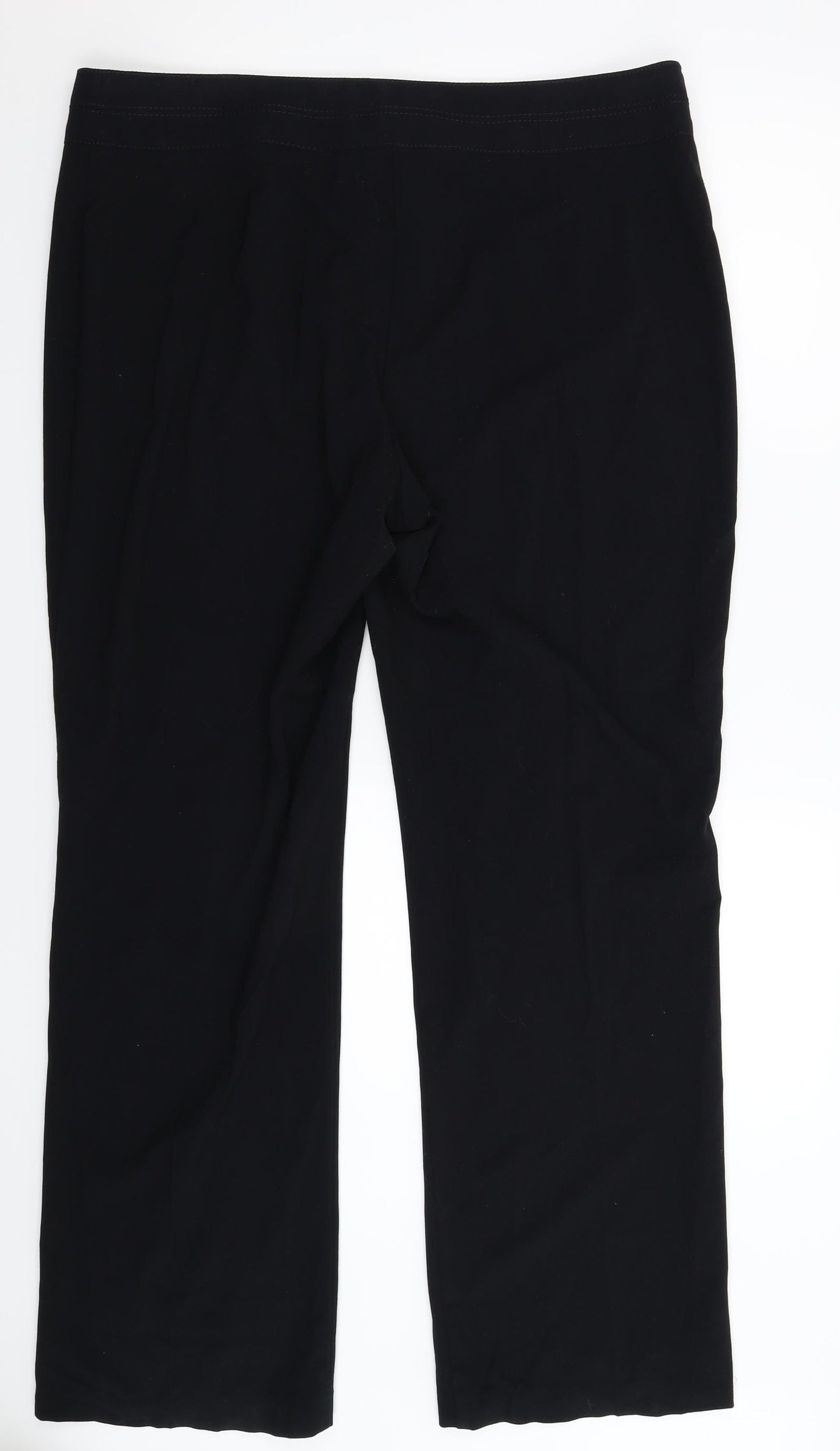 Marks and Spencer Womens Black   Trousers  Size 18 L33 in