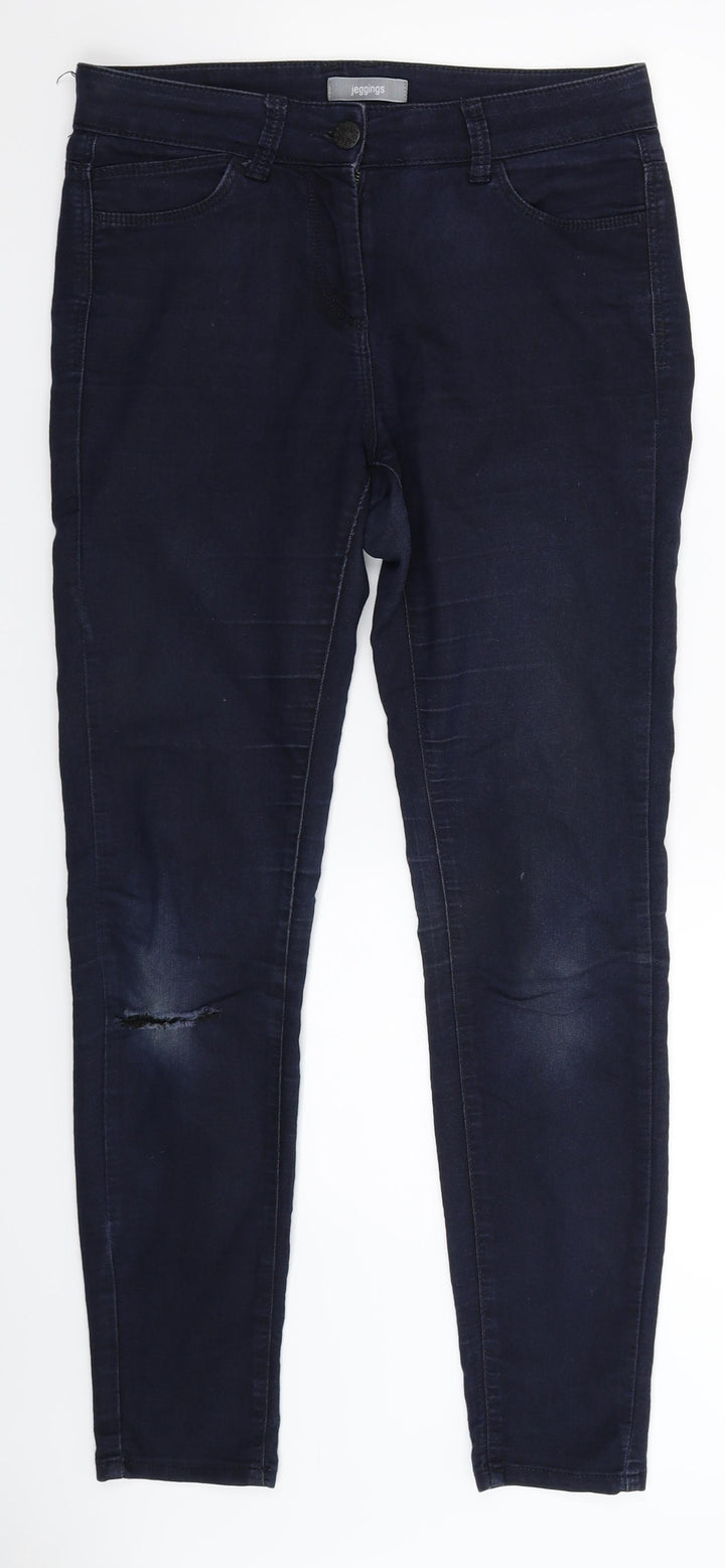 Marks and Spencer Womens Blue  Denim Jegging Jeans Size 10 L28 in