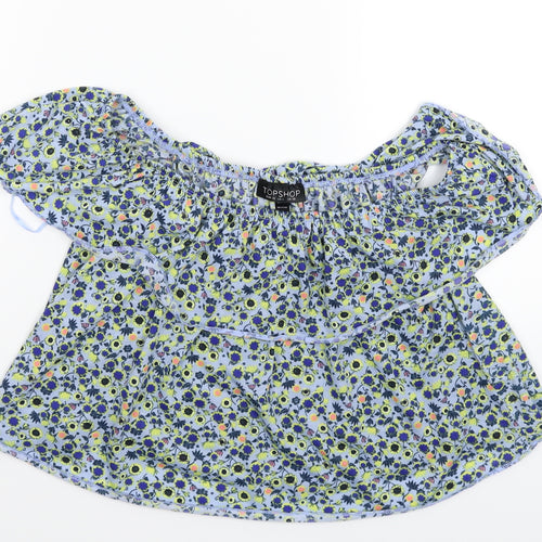 Topshop Womens Multicoloured Floral  Basic Tank Size 10