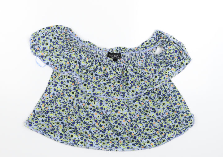 Topshop Womens Multicoloured Floral  Basic Tank Size 10