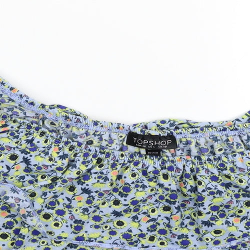 Topshop Womens Multicoloured Floral  Basic Tank Size 10
