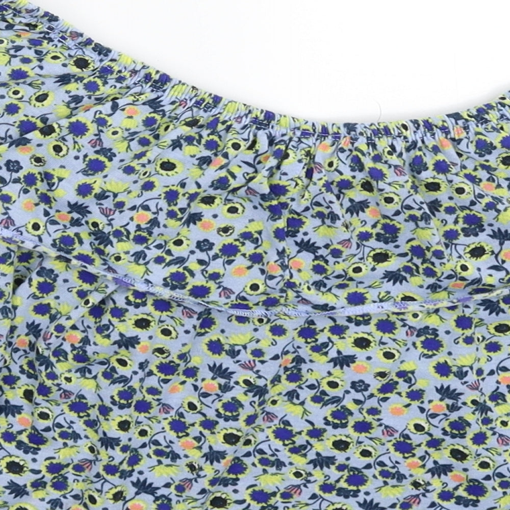 Topshop Womens Multicoloured Floral  Basic Tank Size 10