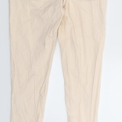 H&M Womens Beige  Denim Skinny Jeans Size 12 L29 in