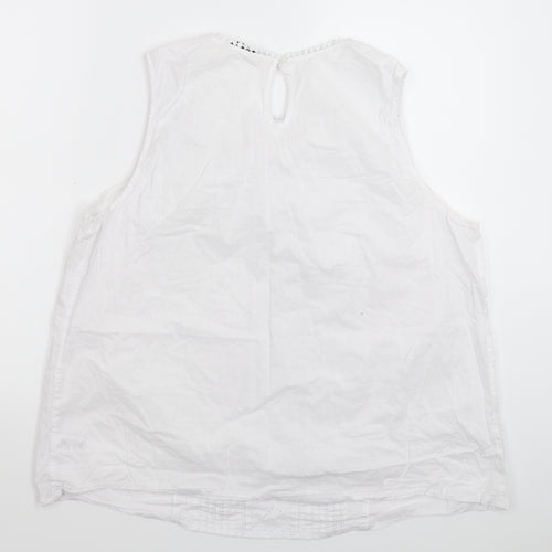 TU Womens White   Basic Tank Size 22