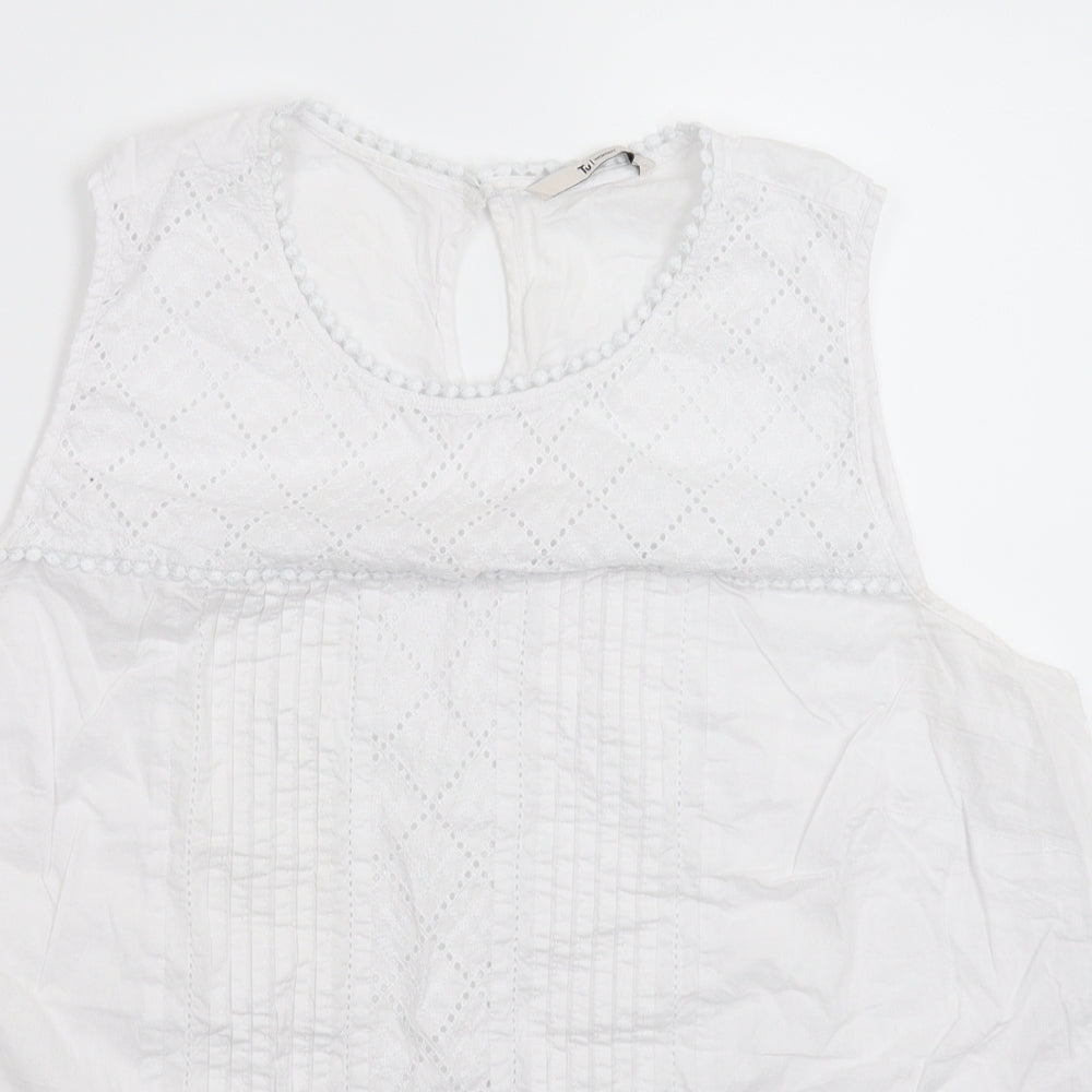 TU Womens White   Basic Tank Size 22