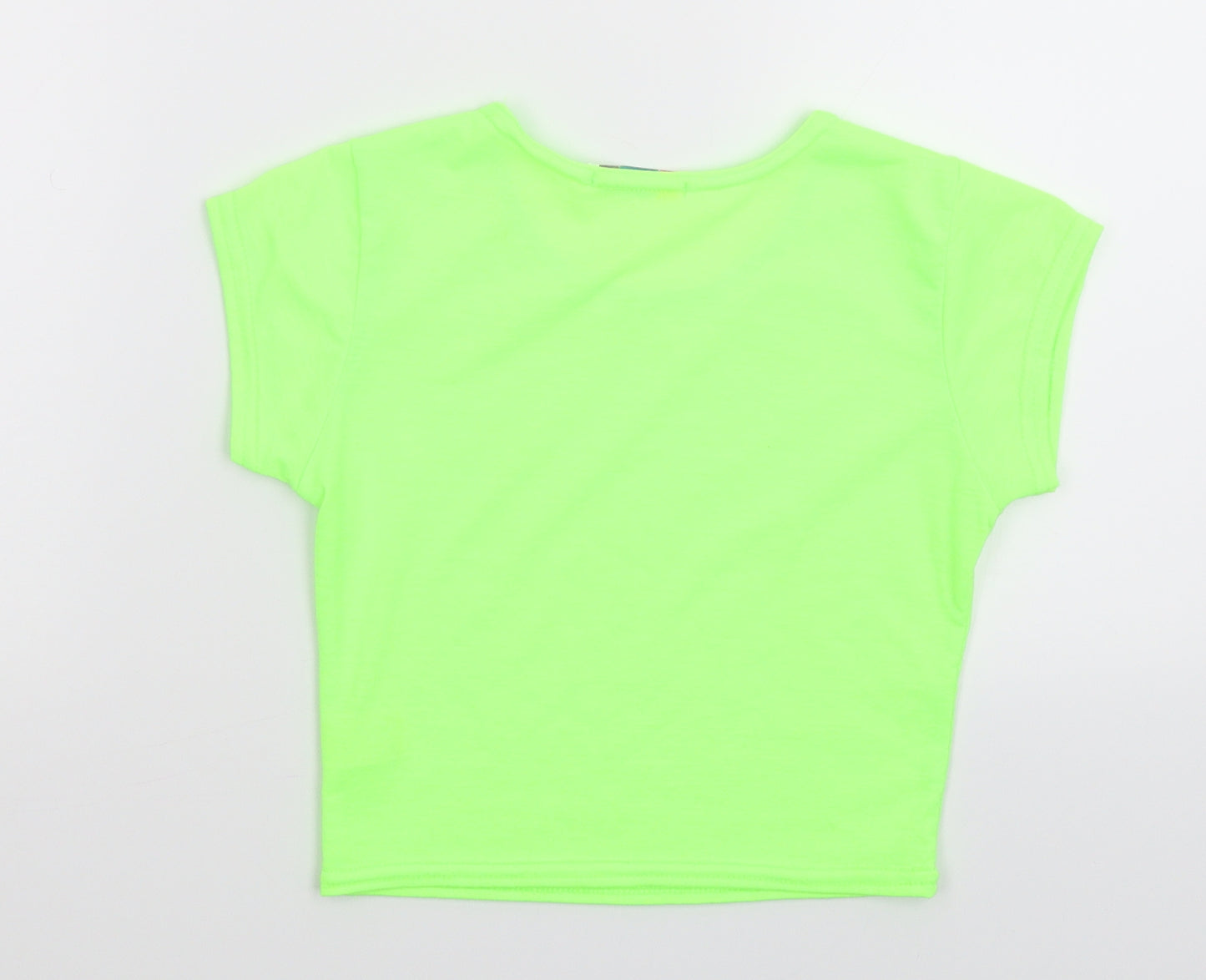 Jolly Rascals Girls Green   Basic T-Shirt Size 9-10 Years