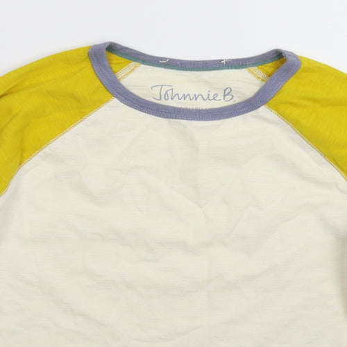 Johnnie B Boys Yellow   Basic T-Shirt Size 13-14 Years